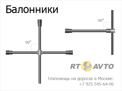 Балонный ключ, балонник, техпомощь на дорогах в Москве